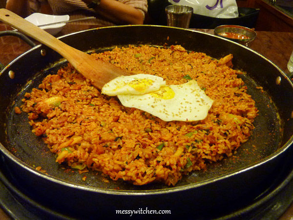 Marinated Chicken Galbi Fried Rice @ Yoogane Dalk Galbi Restaurant, Gangnam, Seoul, South Korea